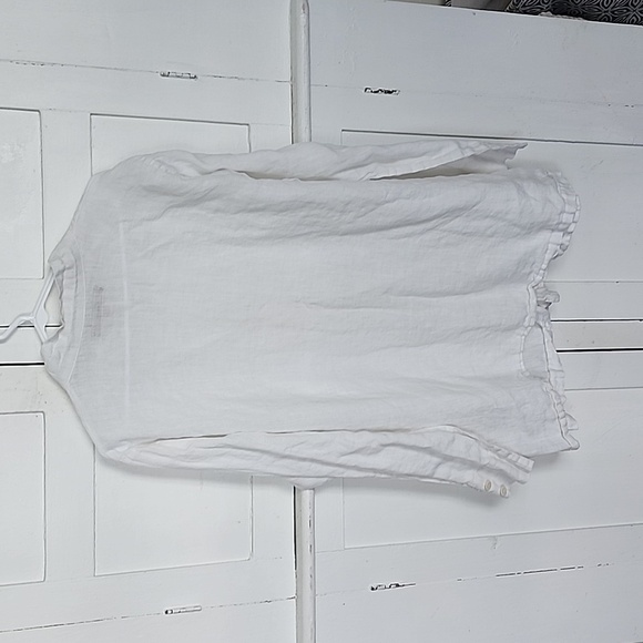 FLAX Whit Linen Top L - Picture 6 of 7